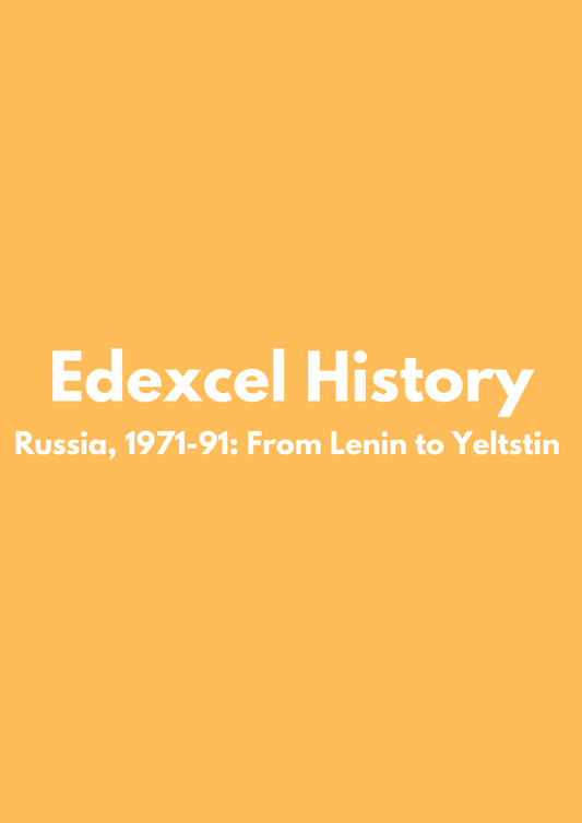 Edexcel History: Russia, 1917-91: From Lenin to Yeltsin