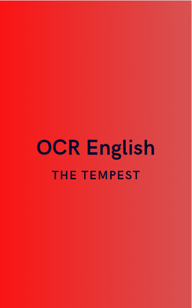 OCR English: The Tempest