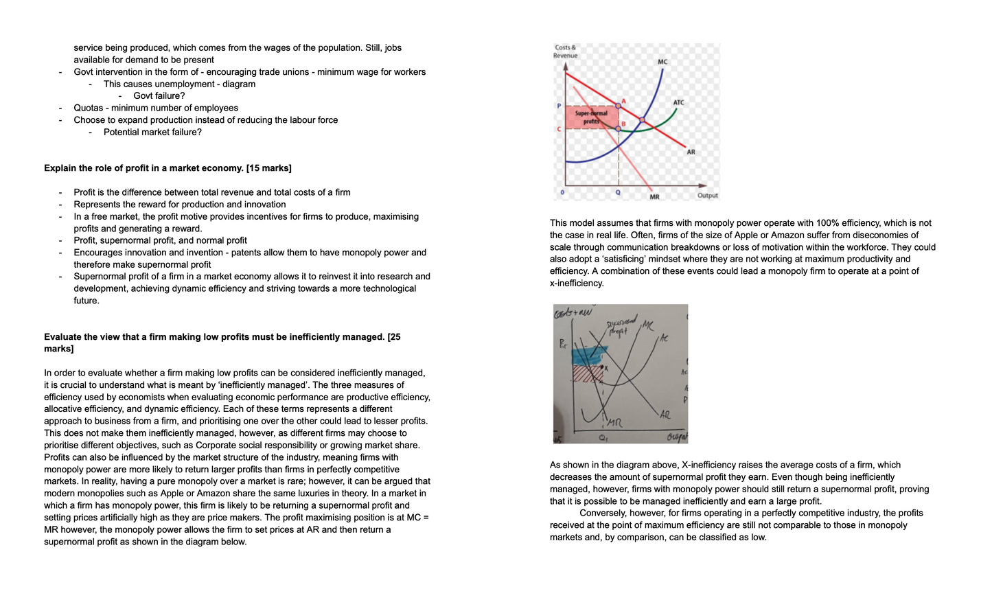 AQA Economics Paper 1: Microeconomics