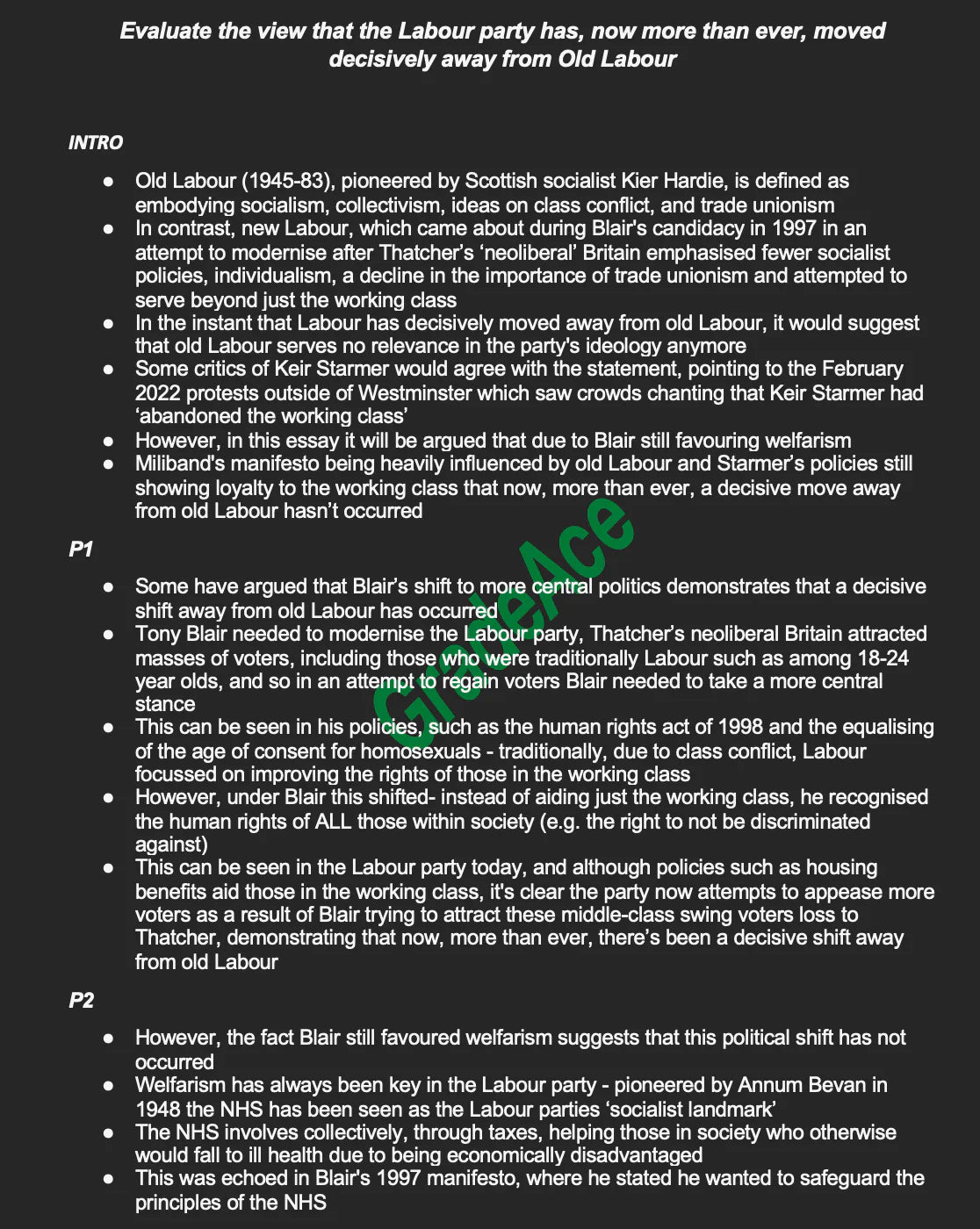 Edexcel Politics: Full Specification